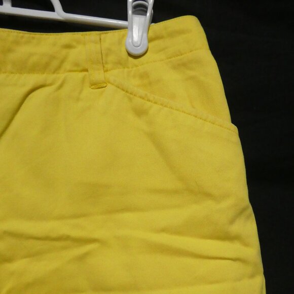 JONES NEW YORK SPORT | size 10 | Classic Yellow Denim Summer Shorts | Cotton - Picture 5 of 14